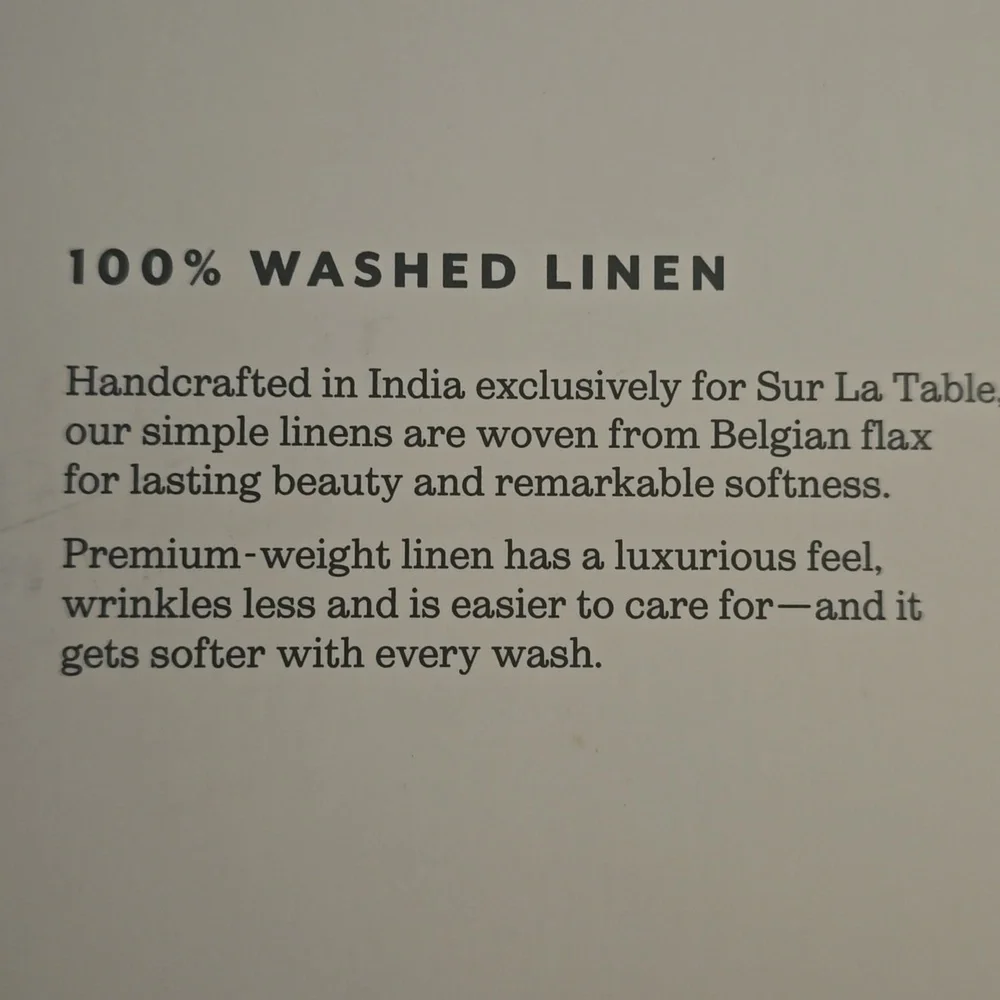 Sur La Table Natural Linen Tablecloth, Size108